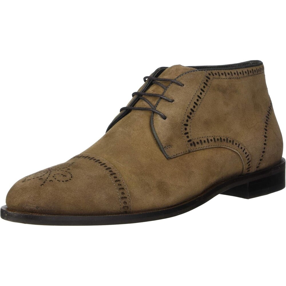 Marc Joseph New York Men Suede Leather Gold Collection Dress Ankle Boot 8.5